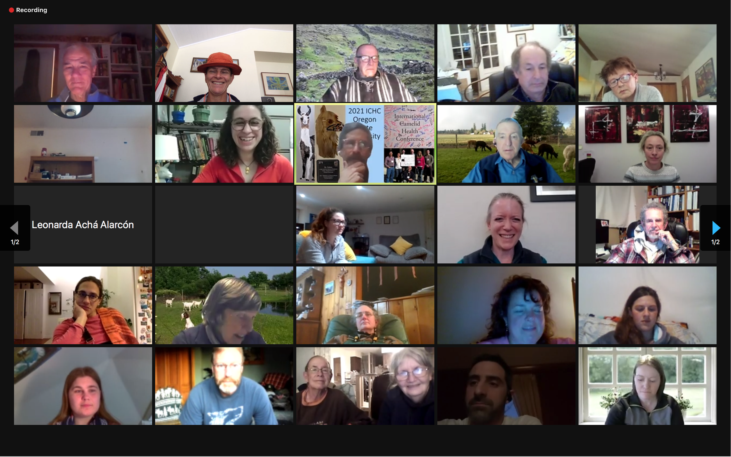 Attendees of the International Camelid Health Conference. 