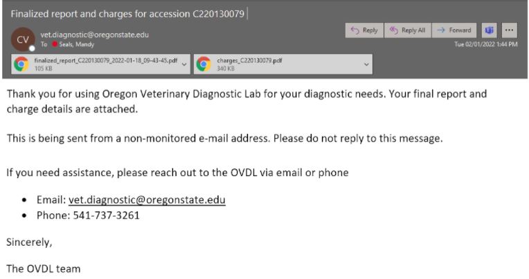 OVDL email example screenshot
