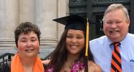 Debbie, Stephanie and Dr. Mike Bellinghausen at Stephanie's graduation from Oregon State.